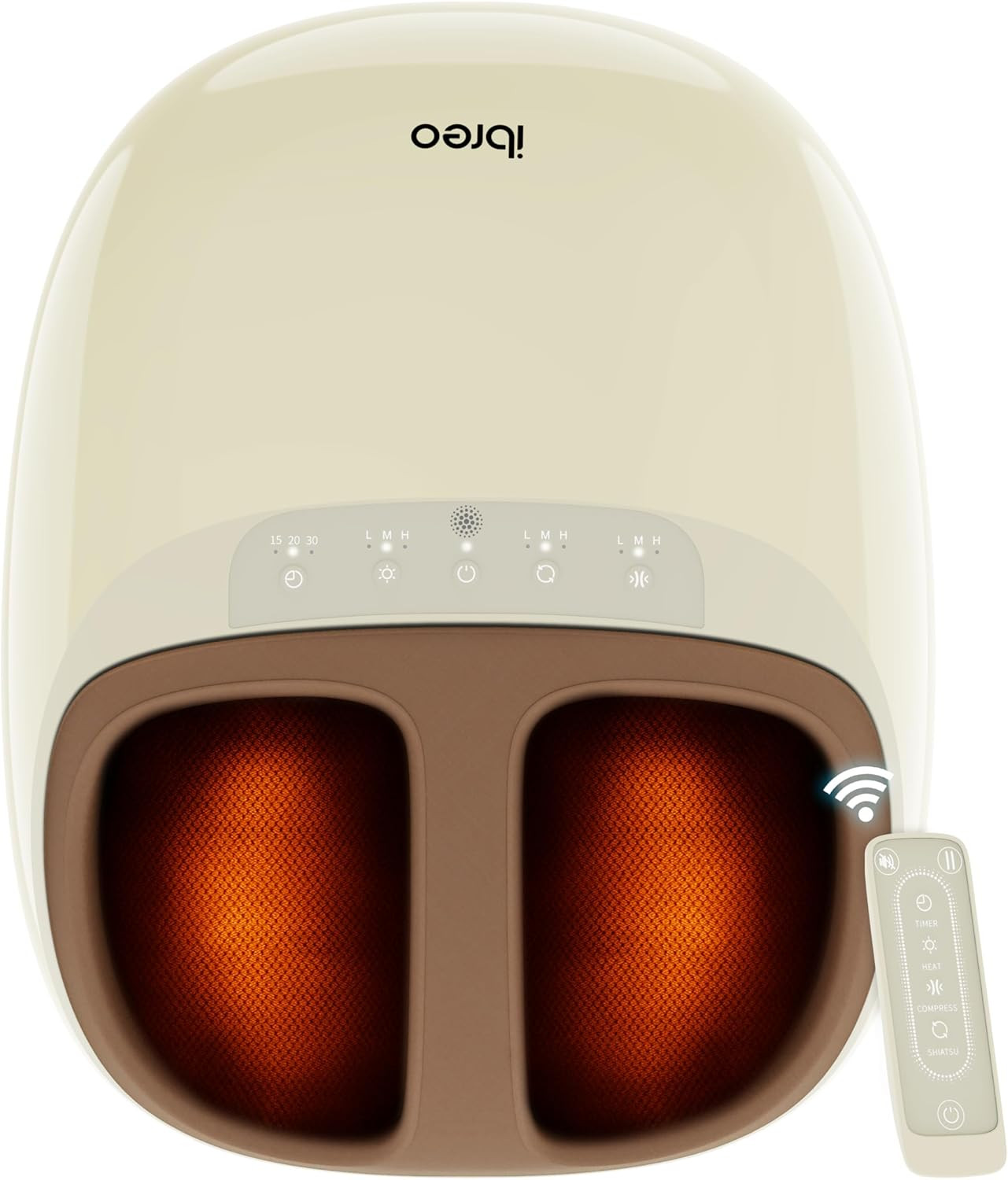 ibreo Shiatsu Foot Massager for Foot Neuropathy, Plantar Fasciitis, Pain Relief, Tired Relaxation, with Heat, Deep Rolling & Kneading Therapy, 360° Air Compression for Men Women Seniors Size Up to 13 | Amazon (US)