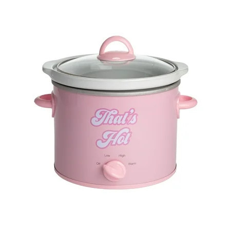 Paris Hilton 3.5QT Portable Manual Slow Cooker with Dishwasher-Safe Pot, Pink | Walmart (US)
