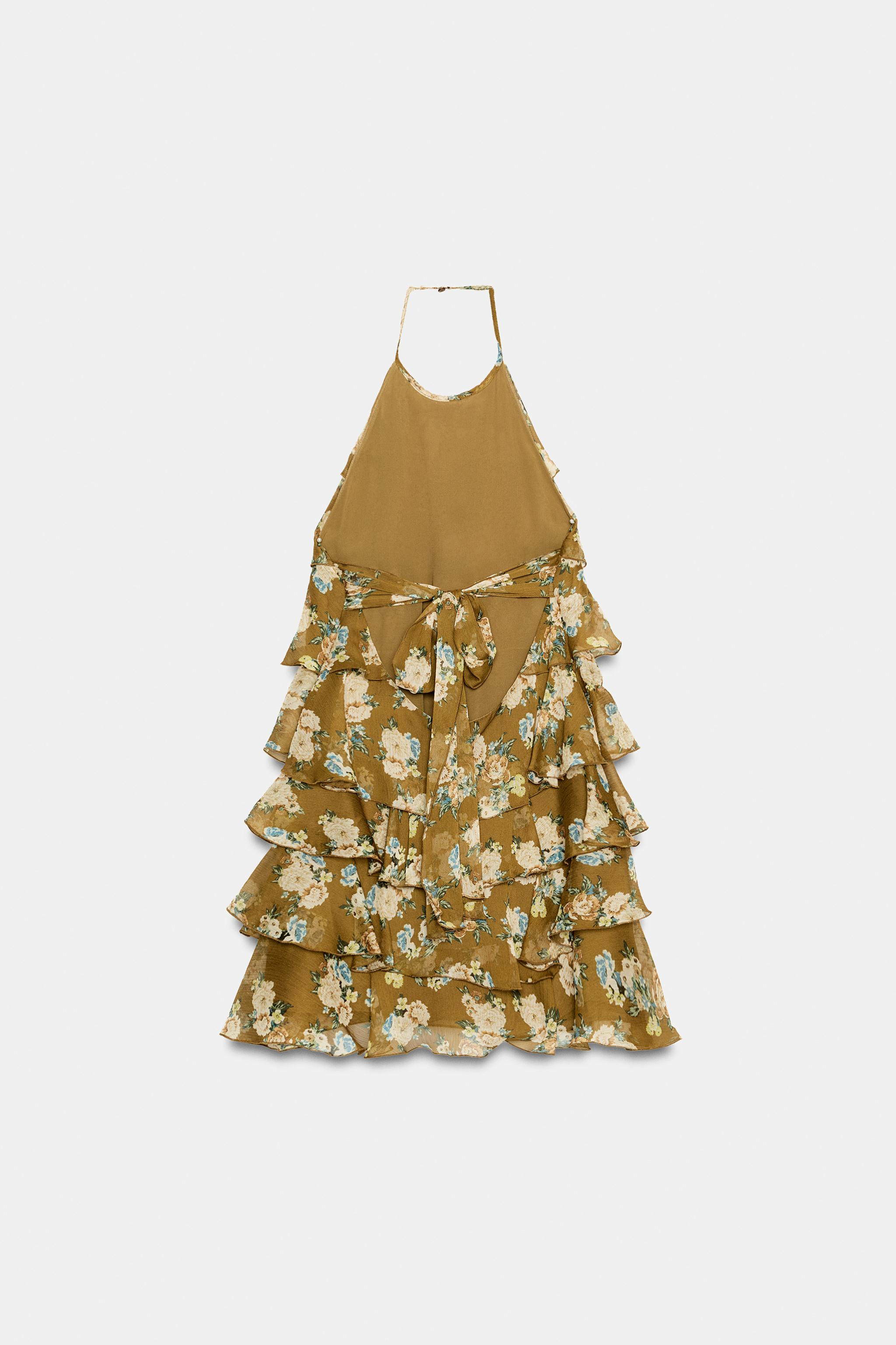 FLORAL RUFFLE DRESS | Zara UK