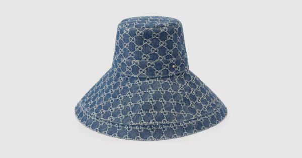 Gucci Eco washed denim wide brim hat | Gucci (US)