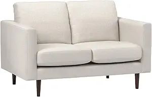Amazon Brand – Rivet Revolve Modern Upholstered Loveseat Sofa, 56"W, Linen | Amazon (US)