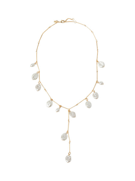Pearlized Lariat Necklace | Ann Taylor