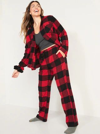 Matching Printed Flannel Pajama Set for Women | Old Navy (US)