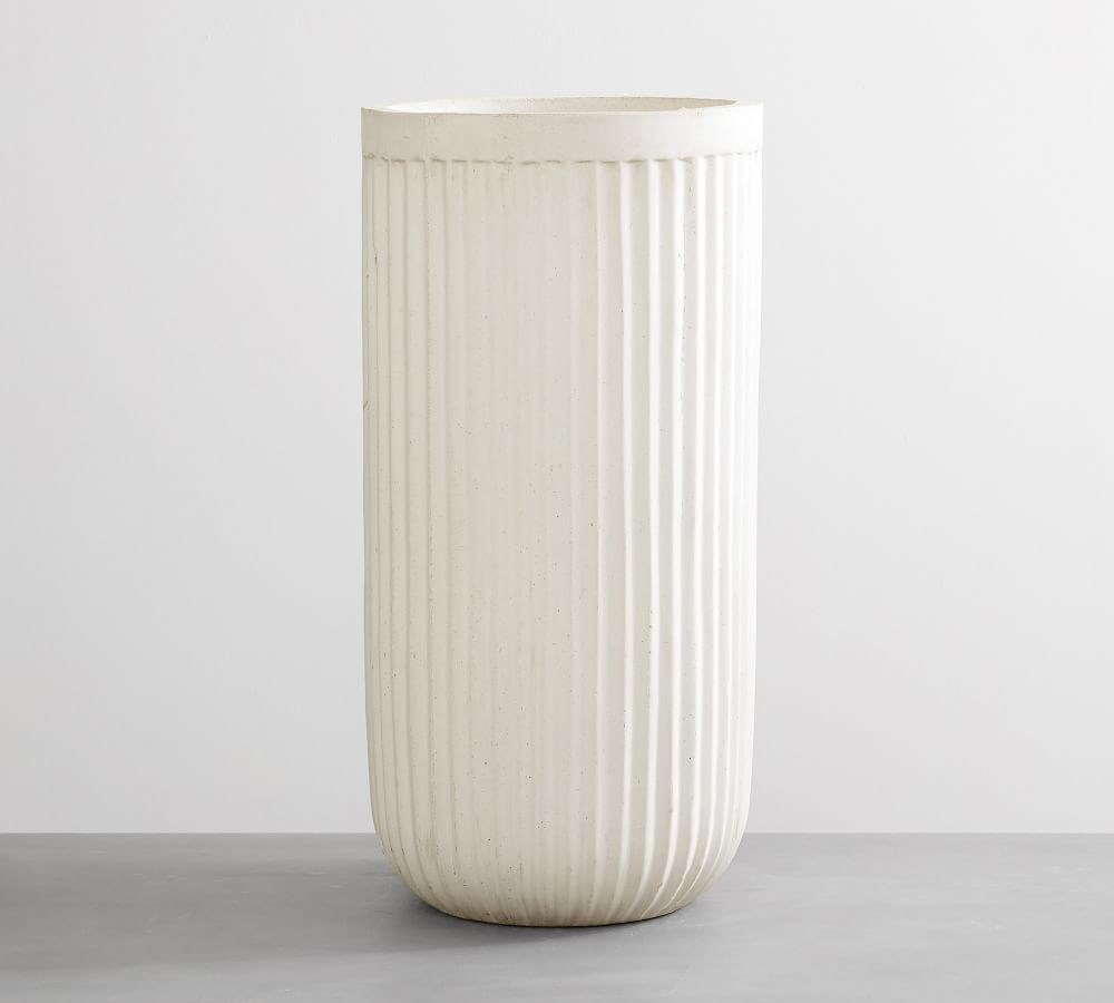 Concrete Fluted Planters | Pottery Barn (US)