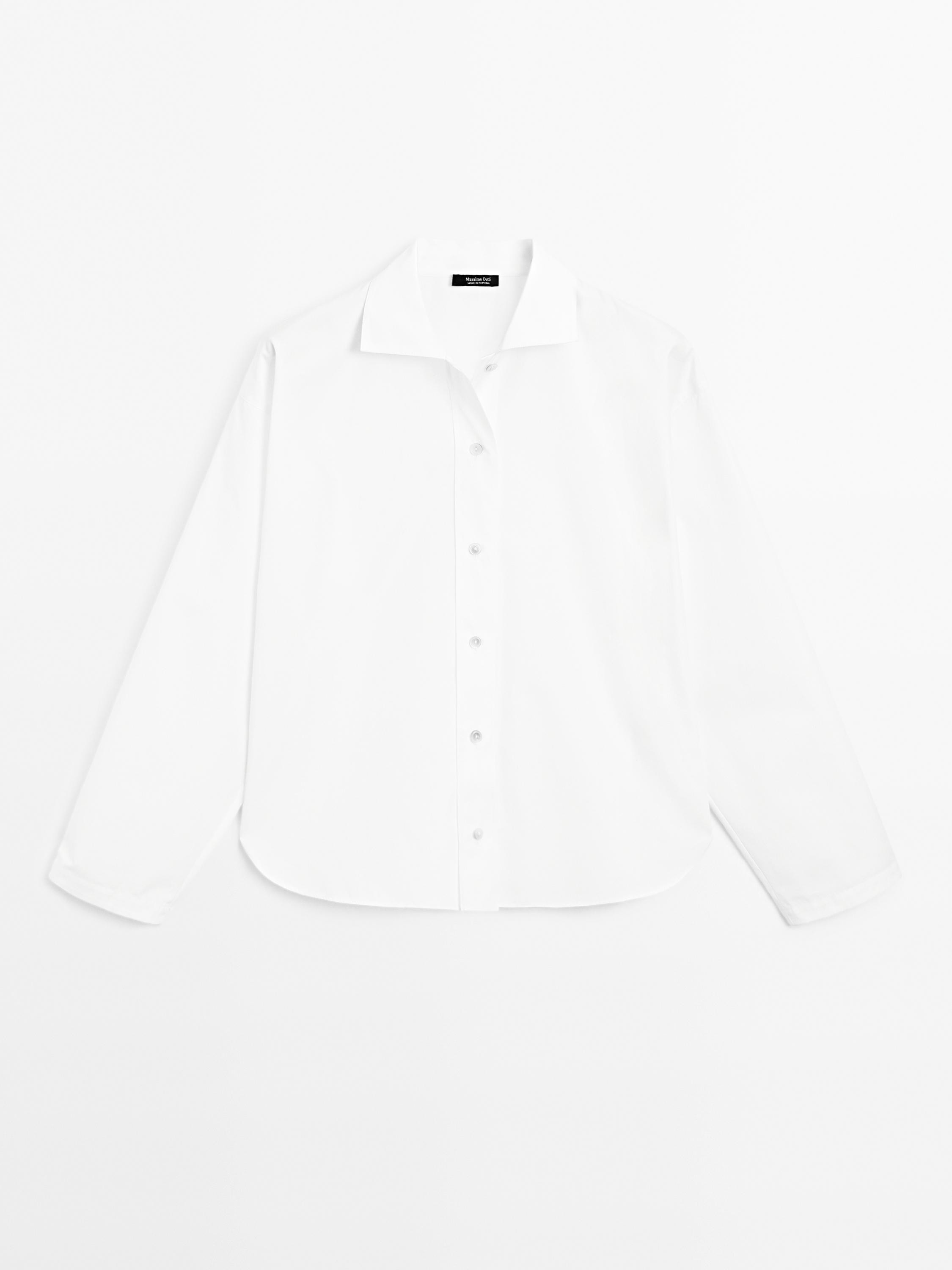 100% cotton poplin shirt | Massimo Dutti UK
