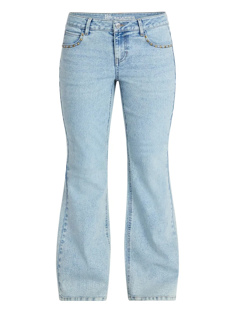No Boundaries Low Rise Specialty Flare Jeans, 31" Inseam, Women's 00-18 | Walmart (US)