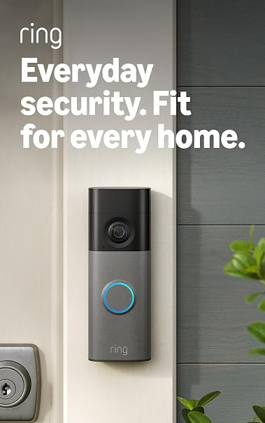 Ring Battery Video Doorbell (newest gen)| DIY Wireless Doorbell Camera | Retinal 2K | 6x Zoom | N... | Amazon (UK)