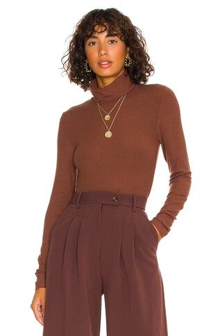 Sanctuary Essential Turtleneck in Mahogany from Revolve.com | Revolve Clothing (Global)