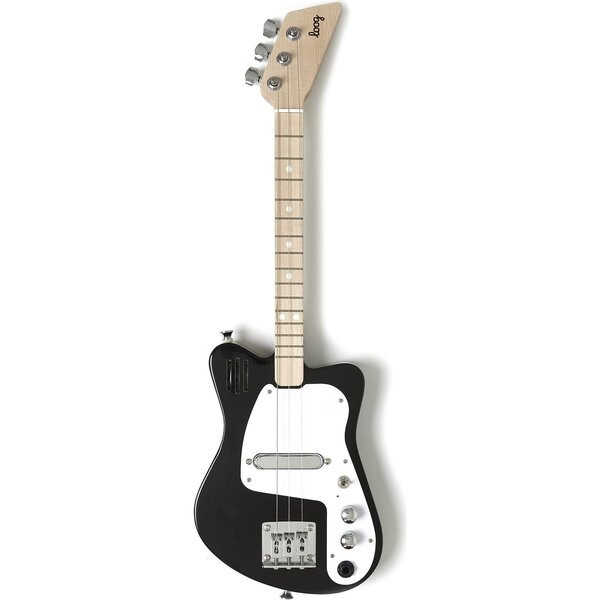 Black Mini 3-String Electric Guitar | Maisonette