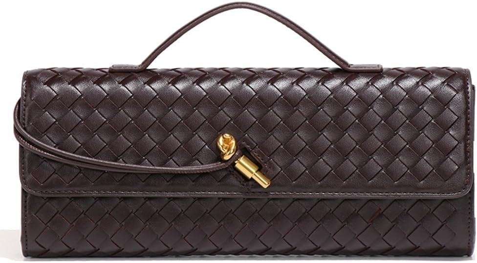 Suede Woven Evening Clutch Purses Women Crossbody Shoulder Hobo Handbag | Amazon (US)