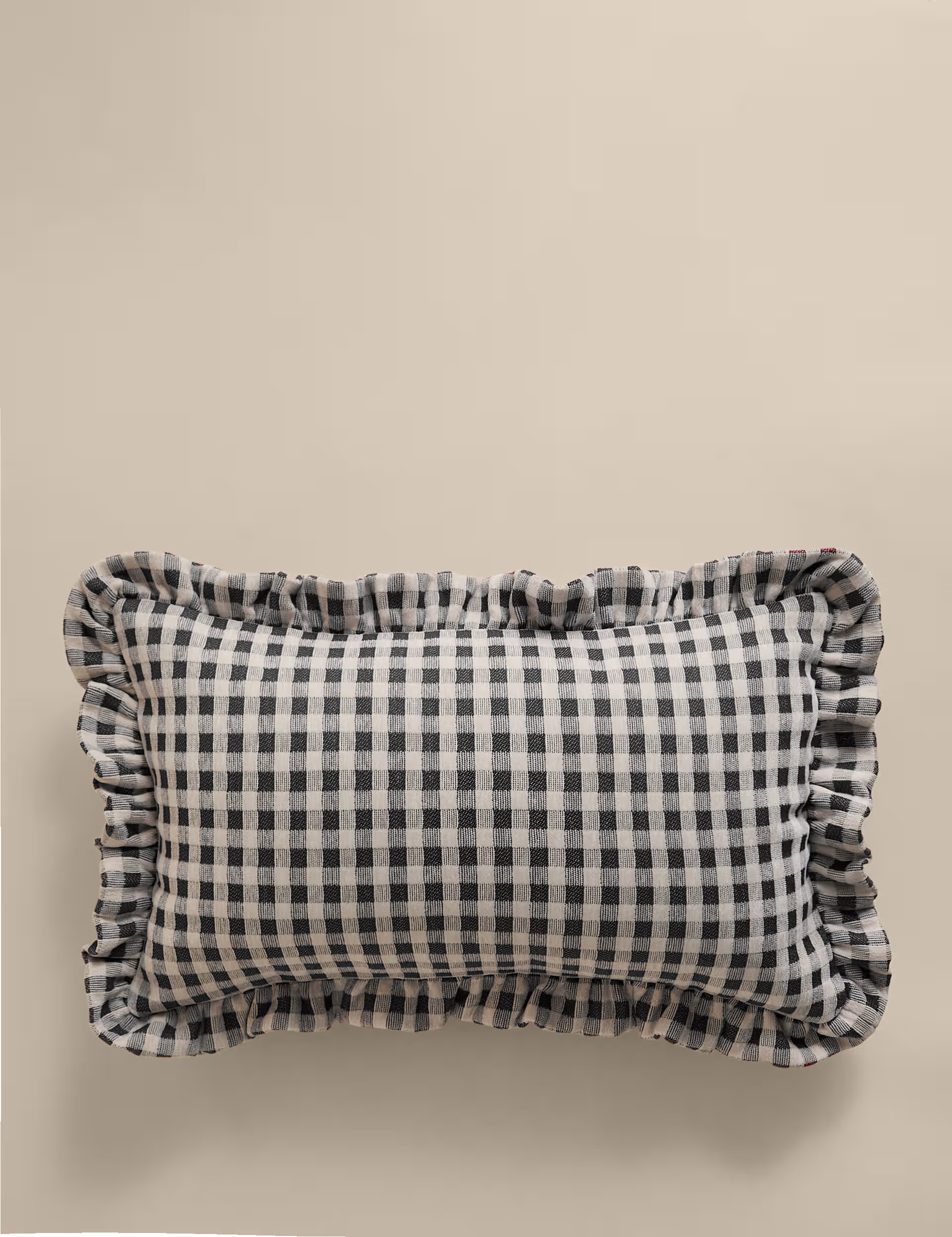 Chenille Woven Gingham Bolster Cushion | Marks & Spencer (UK)