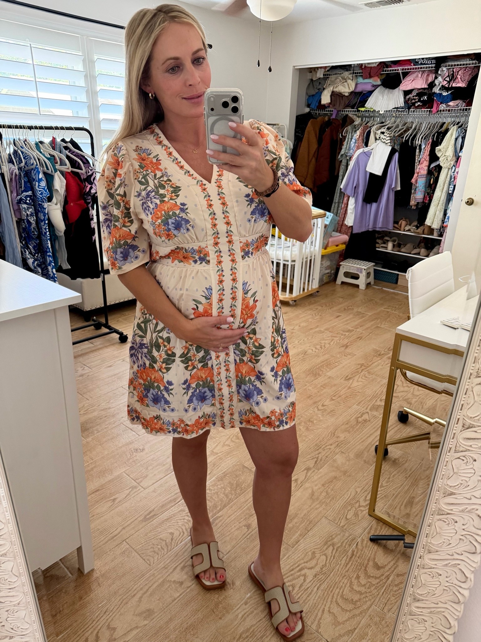 SHEIN summer dress, wearing xl. 24 weeks pregnant

#LTKBump #LTKootd #LTKSeasonal