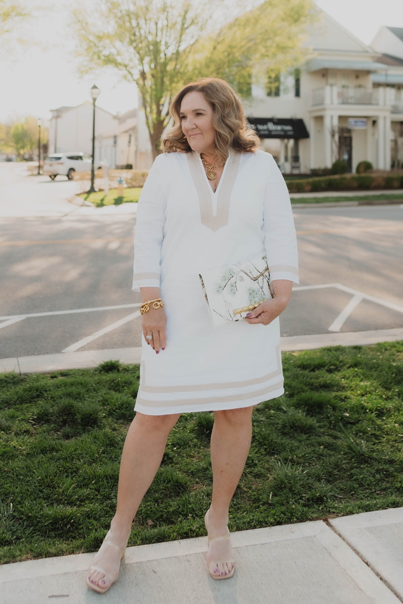 Mothers Day dress, graduation dress, wedding guest dress Wearing size 14

The statement necklace is reversible. Perfection! 

#LTKwedding #LTKstyletip #LTKSeasonal