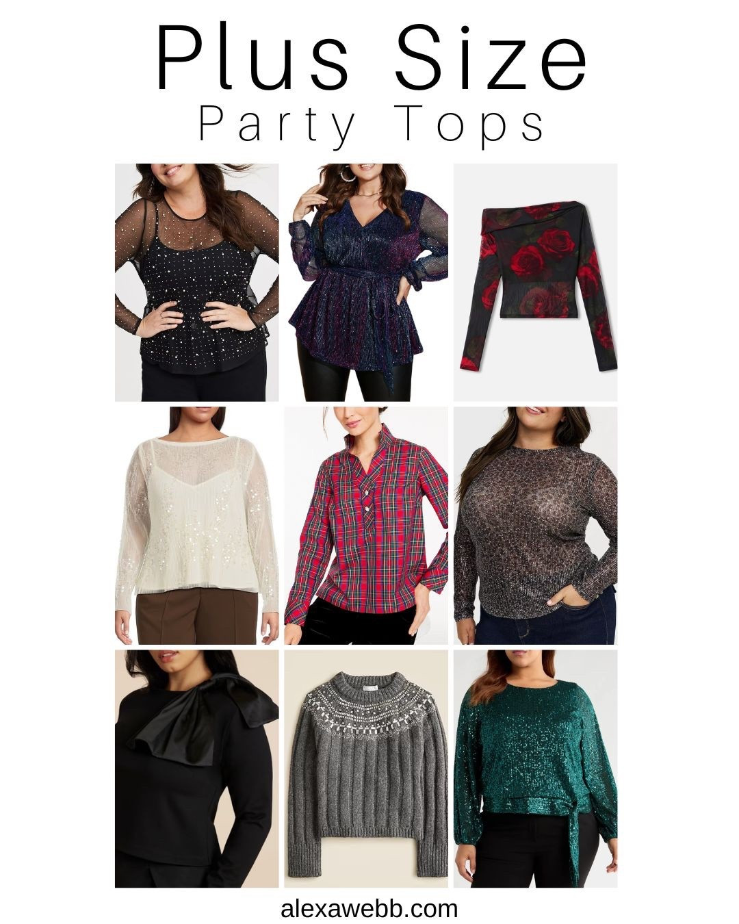 Plus Size Party Tops with Sleeves for the holidays! Woot Woot! Alexa Webb #plussize

#LTKHoliday #LTKPlusSize #LTKMidsize