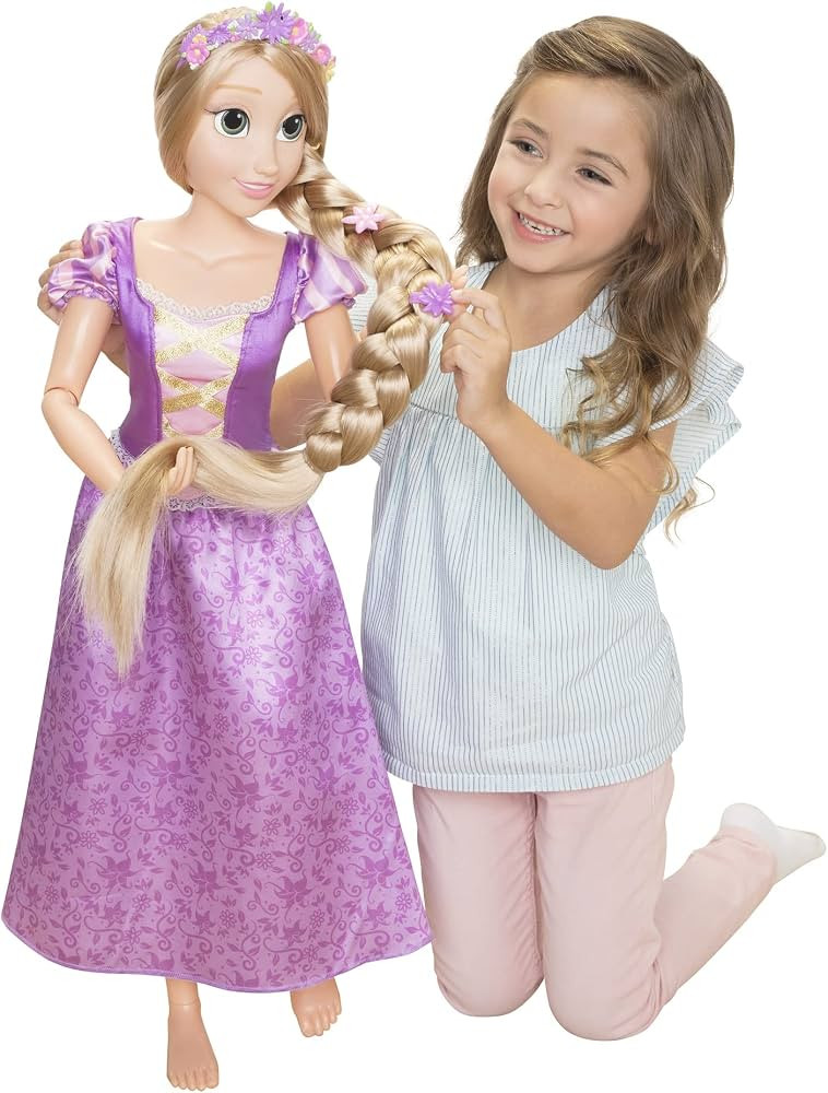 Disney Princess Rapunzel Doll Playdate 32” Tall & Poseable, My Size Articulated Doll in Purple ... | Amazon (US)