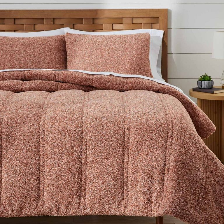 Better Homes & Gardens 3-Piece Rust Cozy Knit Comforter Set, Adult, King - Walmart.com | Walmart (US)