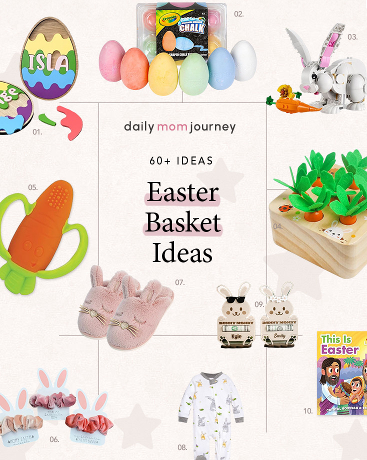 The cutest Easter basket fillers are here! 🐰🥕 From personalized keepsakes to chocolatey treats, these ideas will bring extra joy to Easter morning. What’s your favorite Easter tradition? 🌸🐣 Find 60+ Easter basket ideas here 👉 https://dailymomjourney.com/easter-basket-ideas/ #EasterBasket #HolidayFun #EasterSurprises 

 #LTKSeasonal #LTKBaby #LTKKids