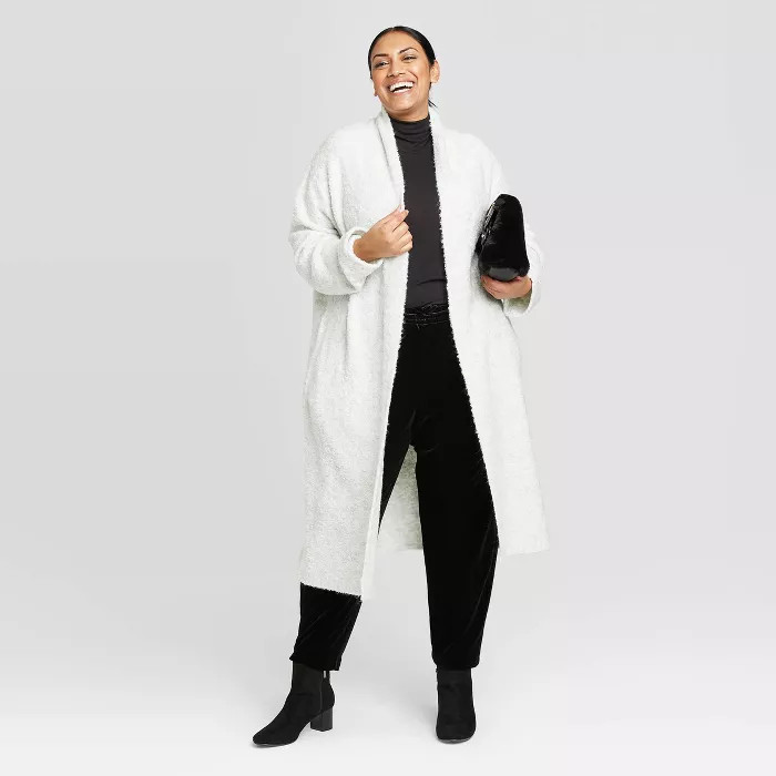 Women's Plus Size Open Layering Duster Sweater Cardigan - A New Day™ | Target