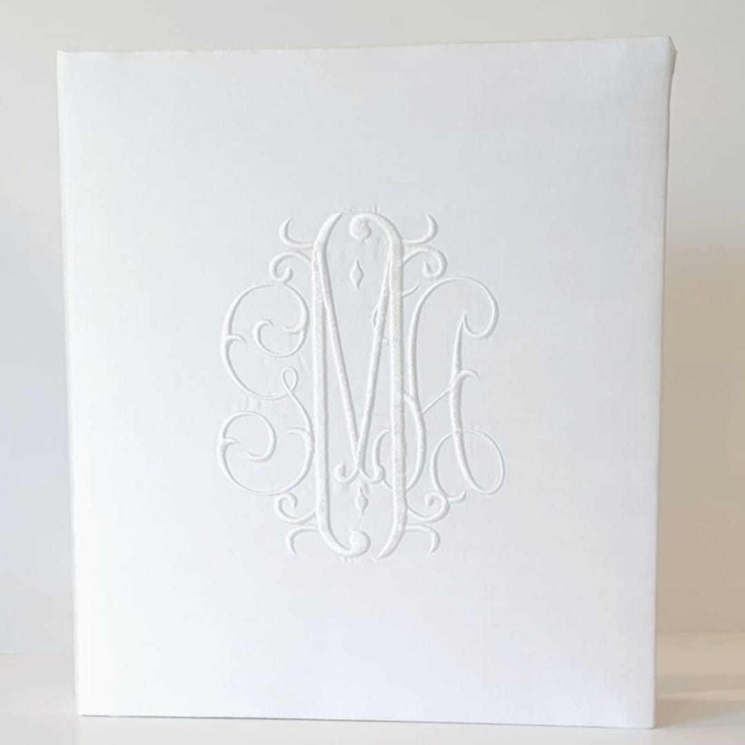 Wedding Memory Book — White Silk | Minted
