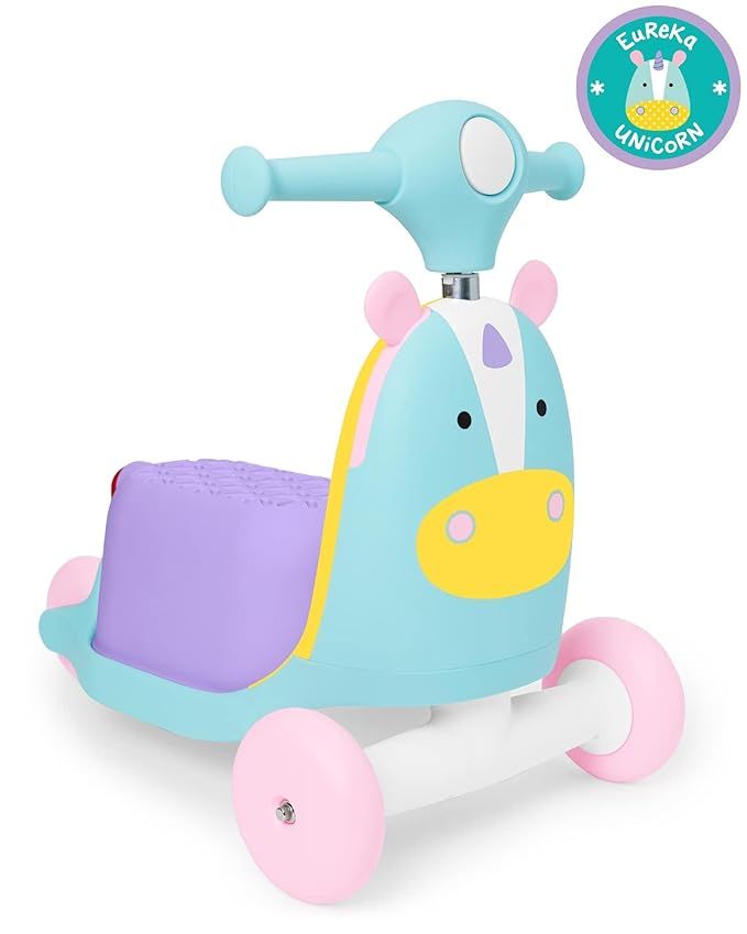 Skip Hop 3-in-1 Baby Activity Push Walker to Toddler Scooter, Zoo Unicorn | Amazon (US)