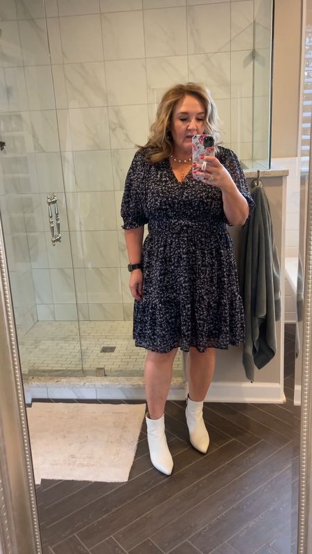 Another great wearable dress for Easter, weddings, showers, graduations or travel. Would look cute with tennis shoes. Sandals or white boots for Nashville!

Wearing an XL but did NOT need to size up. Go your regular size. 

Code NANETTE10 10% off  

#LTKcurves #LTKwedding #LTKSeasonal