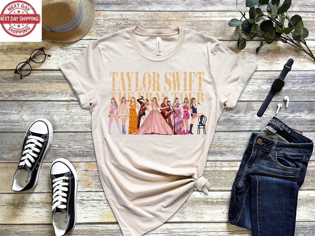 Taylor Swift Eras Tour Tee, Taylor Swiftie Eras Shirt, Taylor Shirt, Swift Girls Graphic, Album T... | Etsy (US)