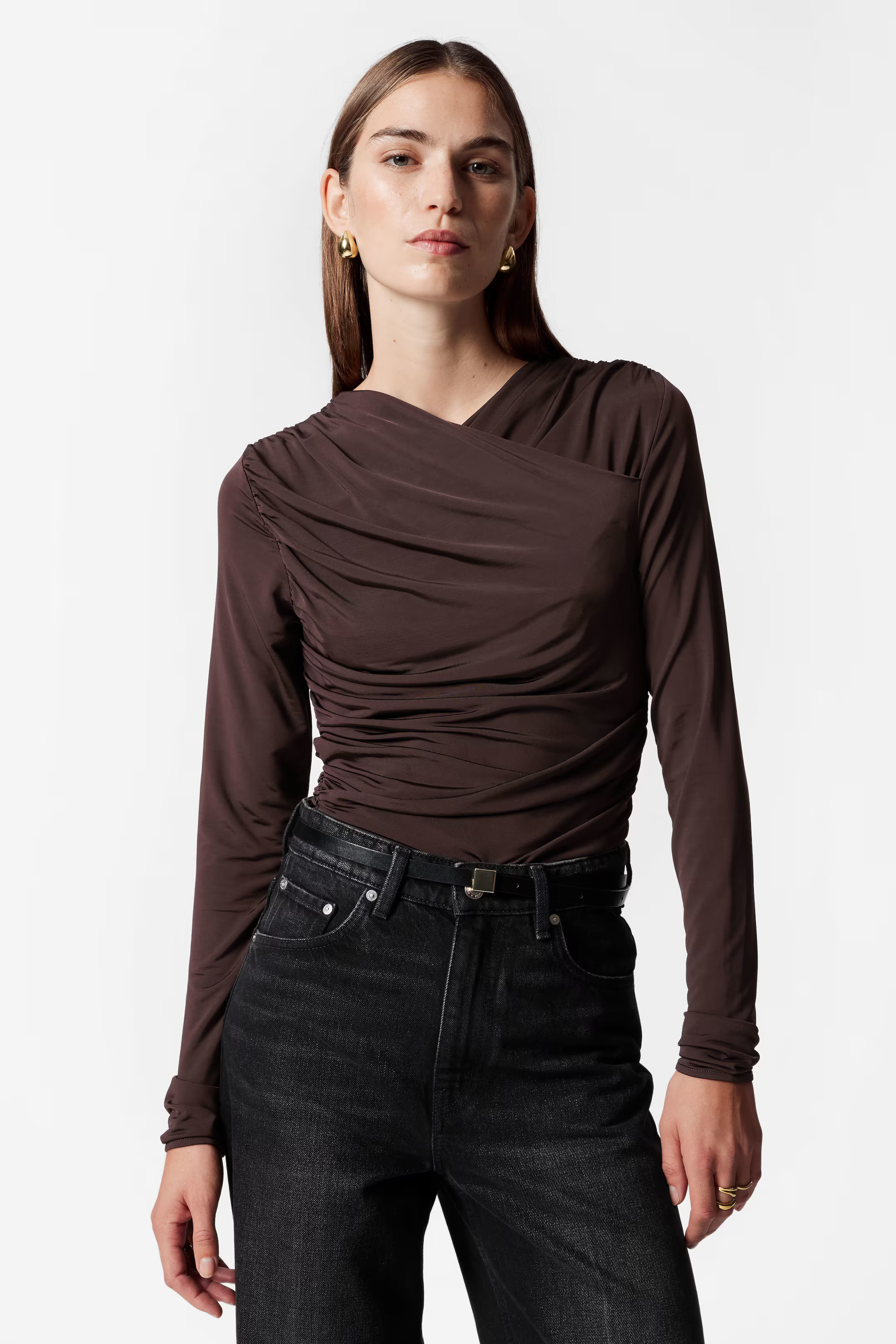 Ruched Wrap Top | H&M (UK, MY, IN, SG, PH, TW, HK)