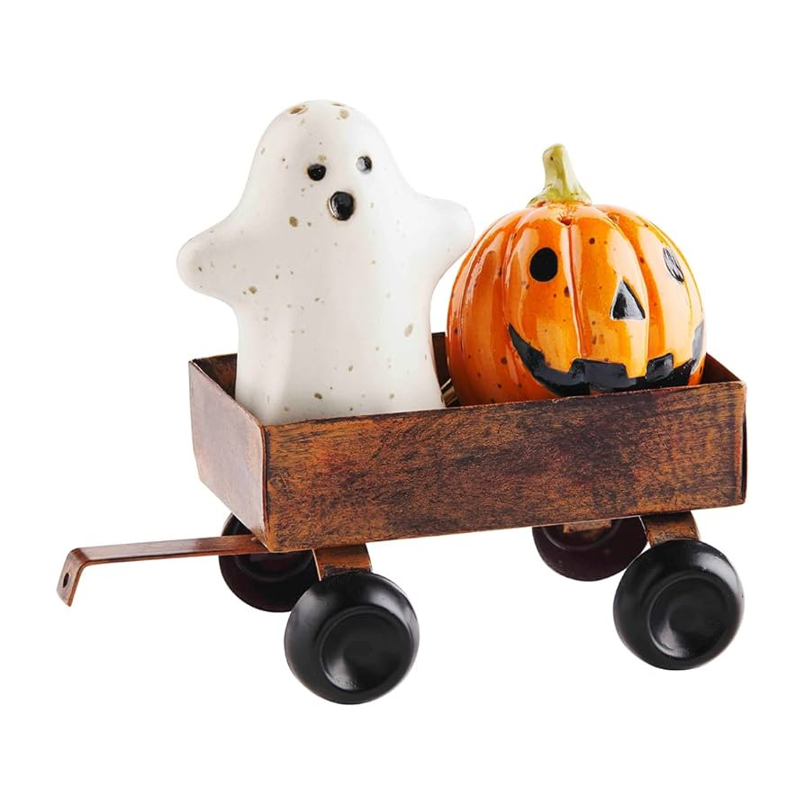 Amazon.com: Mud Pie Stoneware Salt and Pepper Set, Halloween, 2" x 2 3/4": Home & Kitchen | Amazon (US)