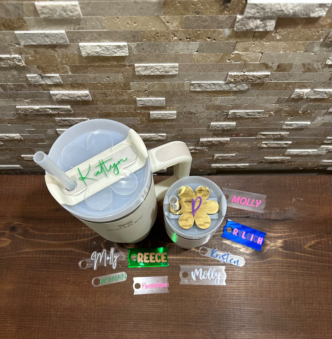 Stanley Custom Name Plate, Water Cup Personalized Name Tag, Gift for her, Stanley Compatible Acce... | Etsy (US)