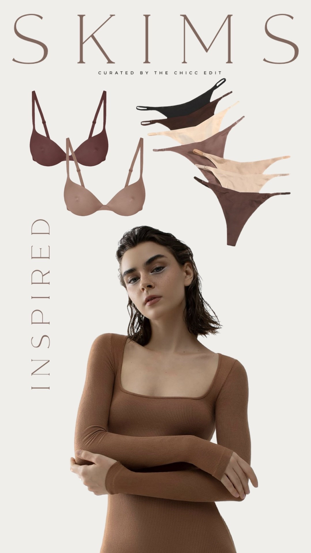 Skims look for less 🤎

#skims #bra #thong #bodysuit #amazon dress tee underwear panties 

#LTKootd #LTKgrwm #LTKFindsUnder50