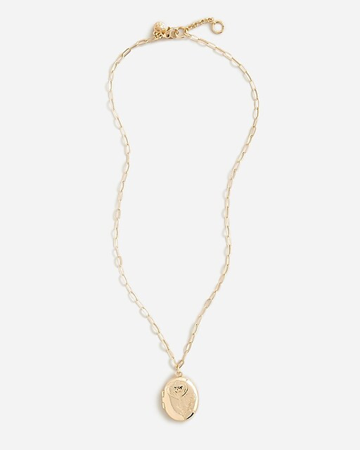 Girls' floral locket necklace | J. Crew US