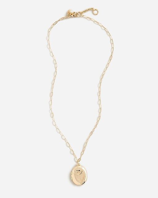 Girls' floral locket necklace | J.Crew US