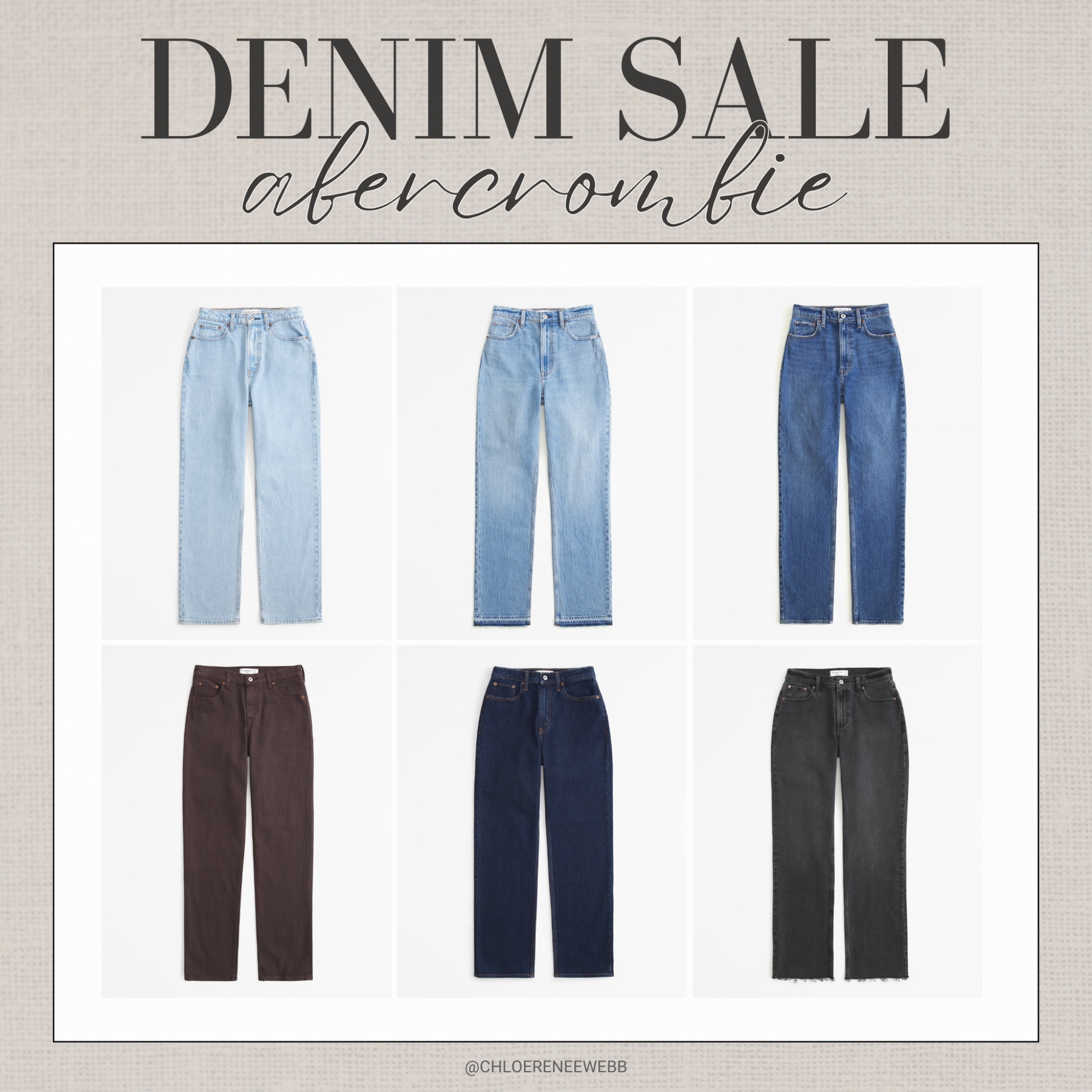 Abercrombie jeans sale, high rise, low rise, mid rise, vintage styles, denim deals, jean styles, 