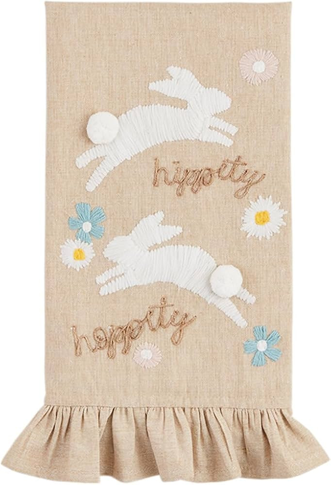 Mud Pie Embroidered Happy Towel; 21" x 14" | Amazon (US)