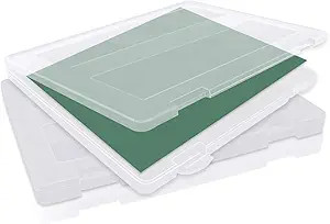 LeonBach 2 Pack A4 Plastic Paper Organizer, Magazine Case Paper Holder Case Photo Containers A4 D... | Amazon (US)