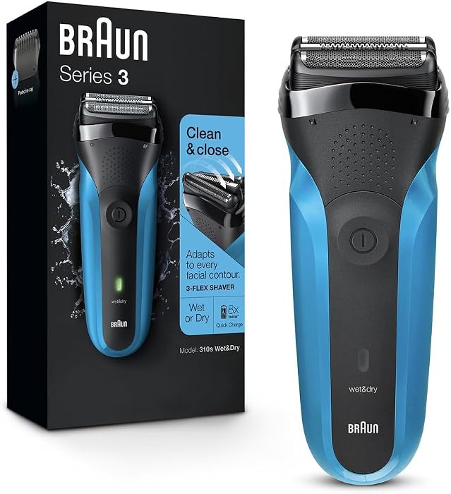 Braun Electric Razor for Men, Series 3 310s Electric Foil Shaver, Rechargeable, Wet & Dry | Amazon (US)