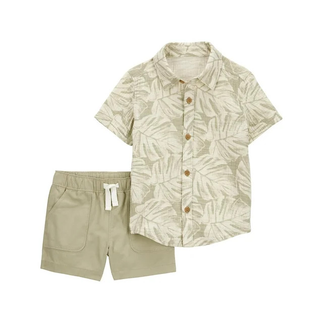 Carter's Child of Mine Baby and Toddler Boy Outfit Short Set, 2-Piece, Sizes 12M-5T | Walmart (US)