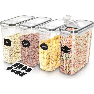 Kitchen Cereal Containers Storage , Liter Airtight Food Storage Containers And Cereal Dispenser | Wayfair Professional