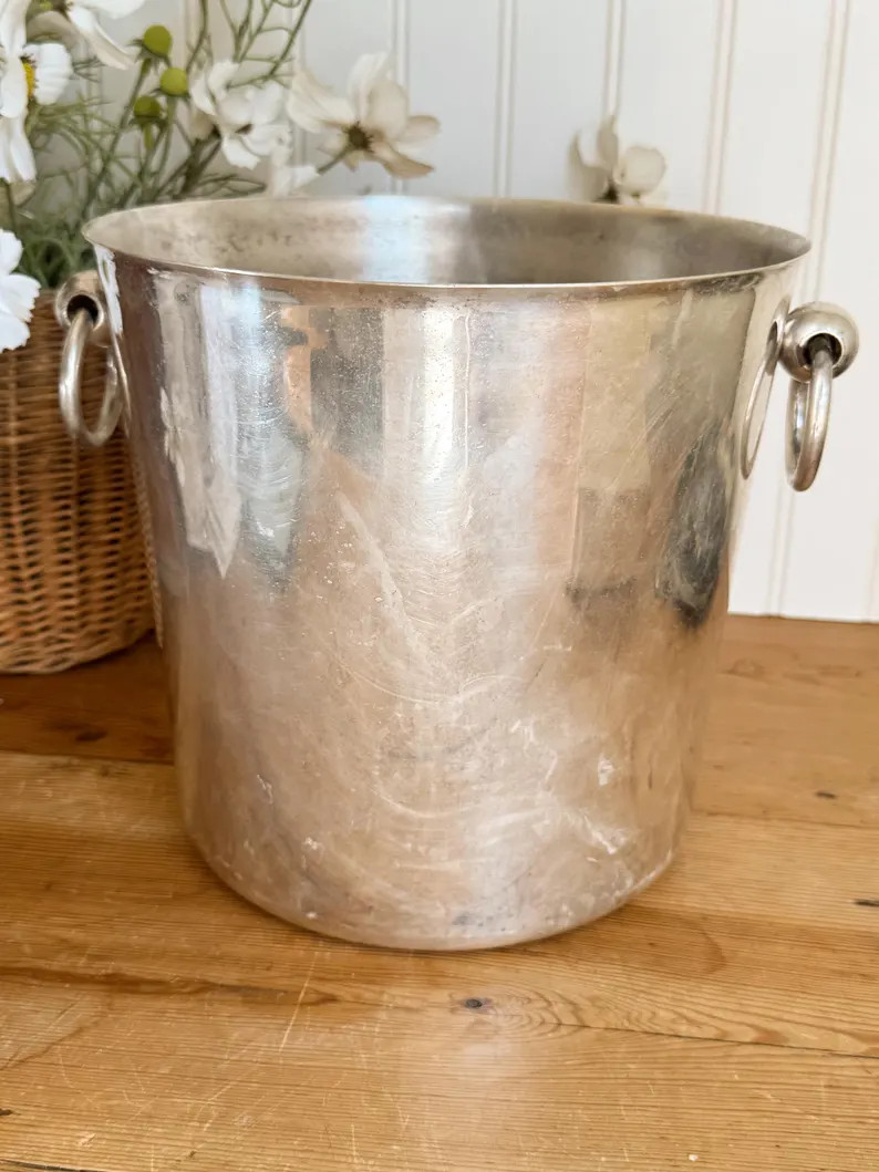Vintage Silver Plated Ice Bucket, Champagne Bucket, French style, Art Deco | Etsy (US)