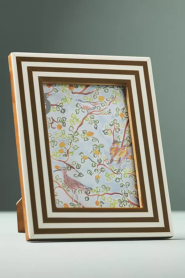 Striped Resin Frame | Anthropologie (US)