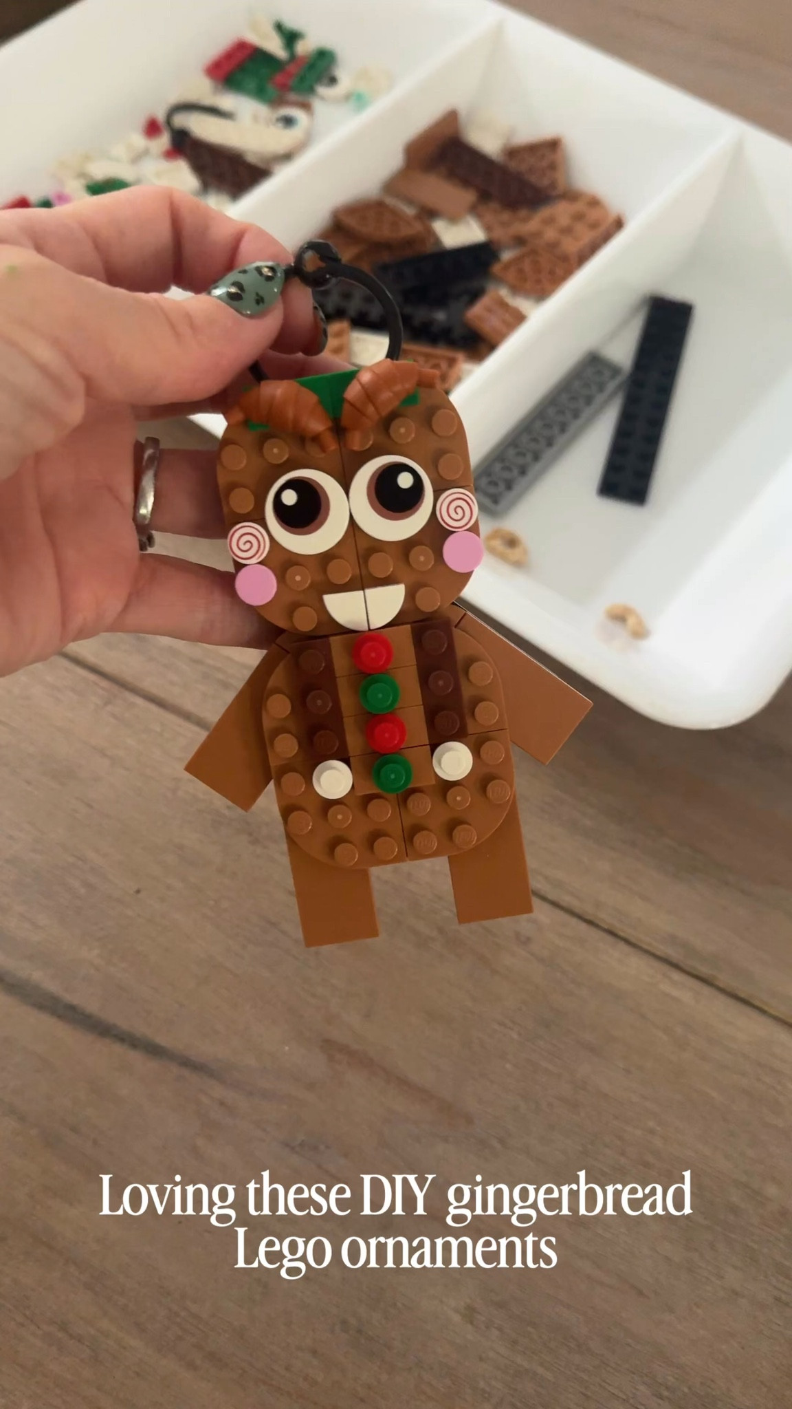 Loving these gingerbread Lego ornaments kits.  Each kit allows you to make 3 ornaments! A great Christmas DIY activity to do with the kids.  

#christmasfun #holidaydiy #legoornaments #holidaydecor#legos
#holidaylegos

#LTKHoliday #LTKFamily #LTKMens