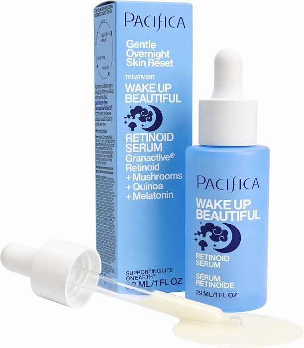 Pacifica Retinol Serum for Face - Wake Up Beautiful Retinoid Night Face Serum - Anti-Aging Skin C... | Amazon (US)