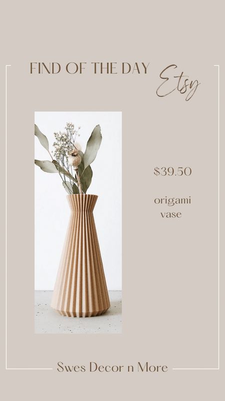 Find if the day…origami vase

#LTKSeasonal #LTKhome #LTKunder50