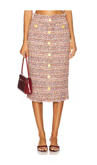 Tai Midi Skirt in Mauve & Tan Multi | Revolve Clothing (Global)