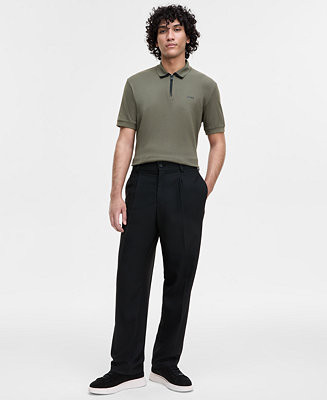 HUGO by Hugo Boss Men's Modern-Fit Black Pants - Macy's | Macy's