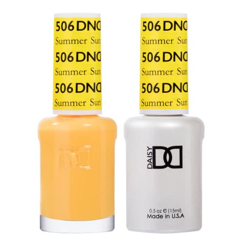 DND Gel Polish Set, Yellow Collection, UV/LED Gel Polish and Air Dry Nail Lacquer, Matching Chip-Free Polish Duo, 506 Summer Sun, 0.5 Fl Oz | Amazon (US)
