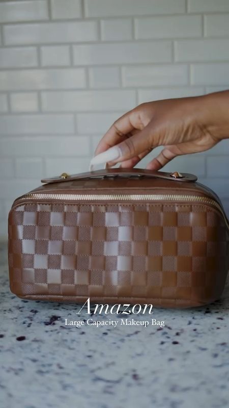 This gorgeous makeup bag will fit all of your makeup and skincare and is compact enough to fit in any luggage  

#LTKFind #LTKtravel #LTKunder50
