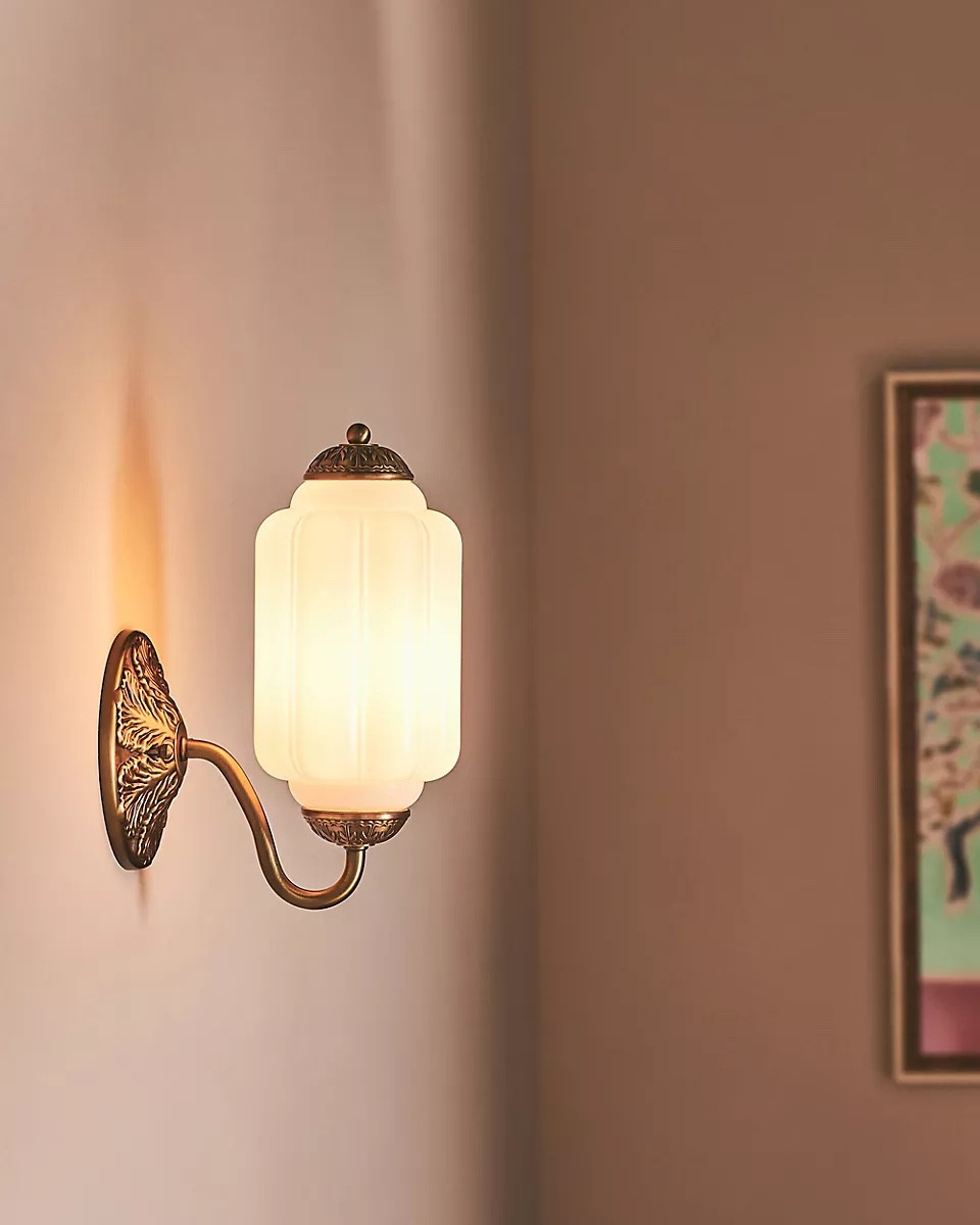 Milk Glass Sconce Wall Light, home decor, lights , modern light 

#LTKHome