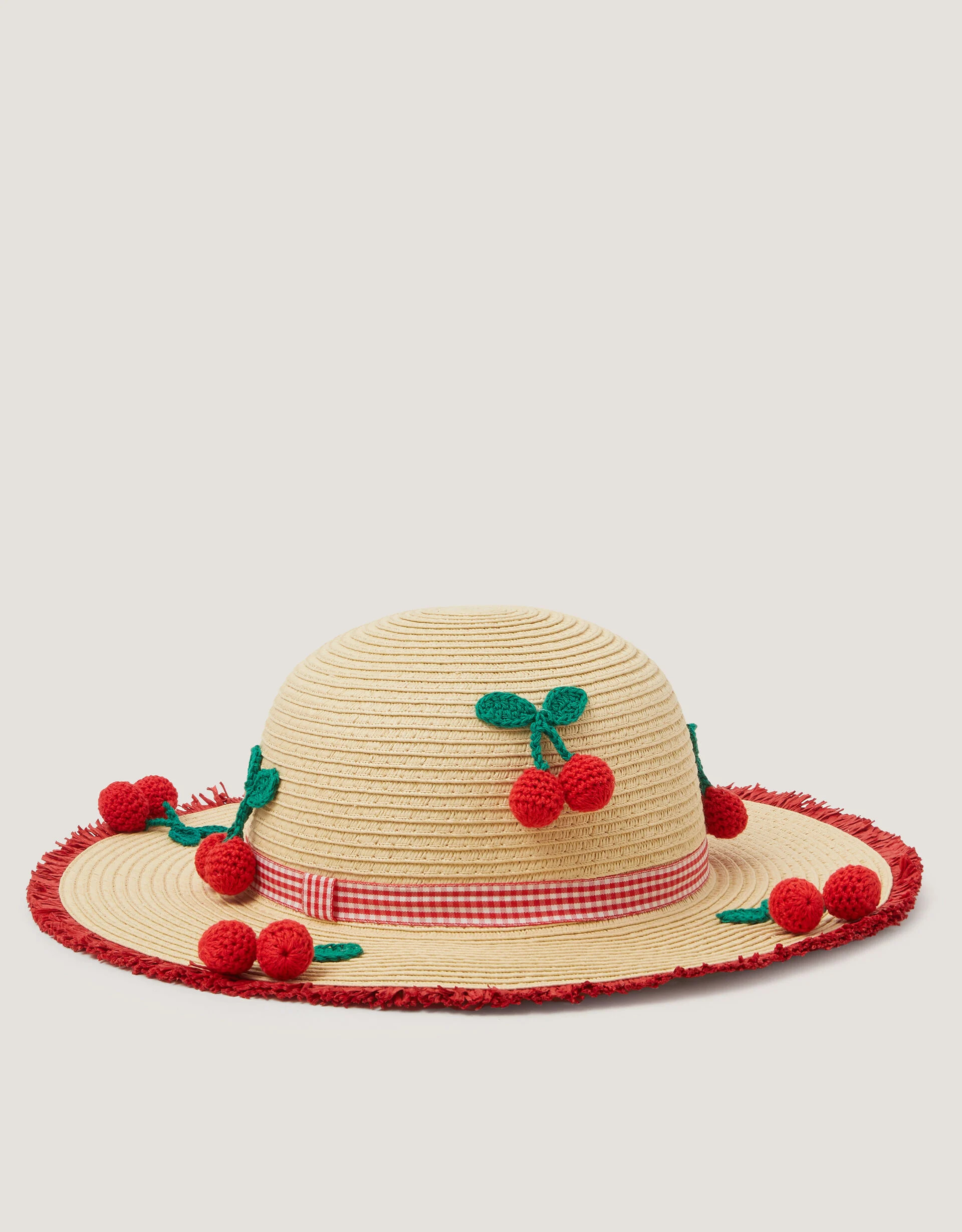 Cherry Straw Sun Hat Natural | Monsoon (UK)