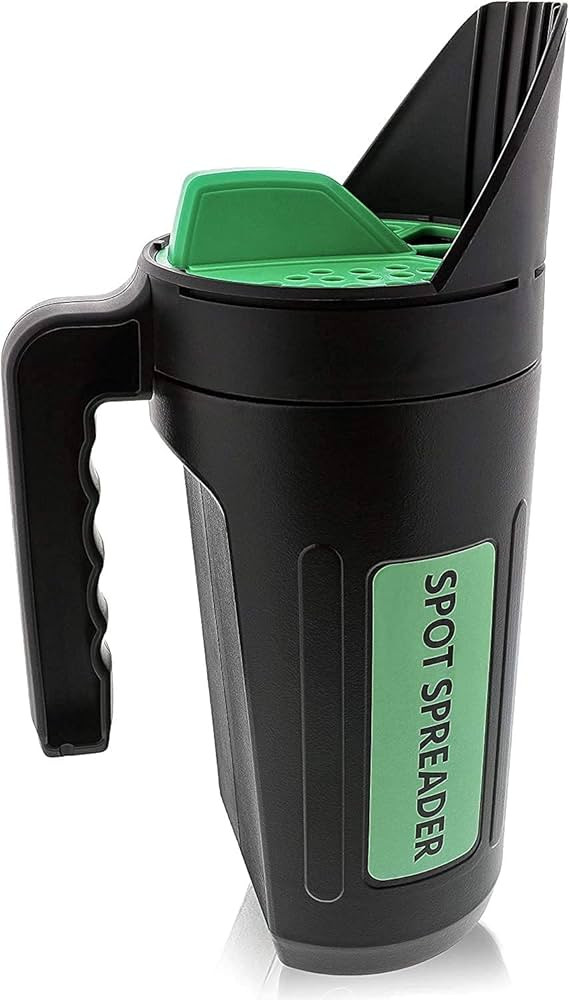 Hand Spreader Shaker for Seed, Salt, De-Icer, Ice Melt, Earth Food and Fertilizer - Multiple Open... | Amazon (US)